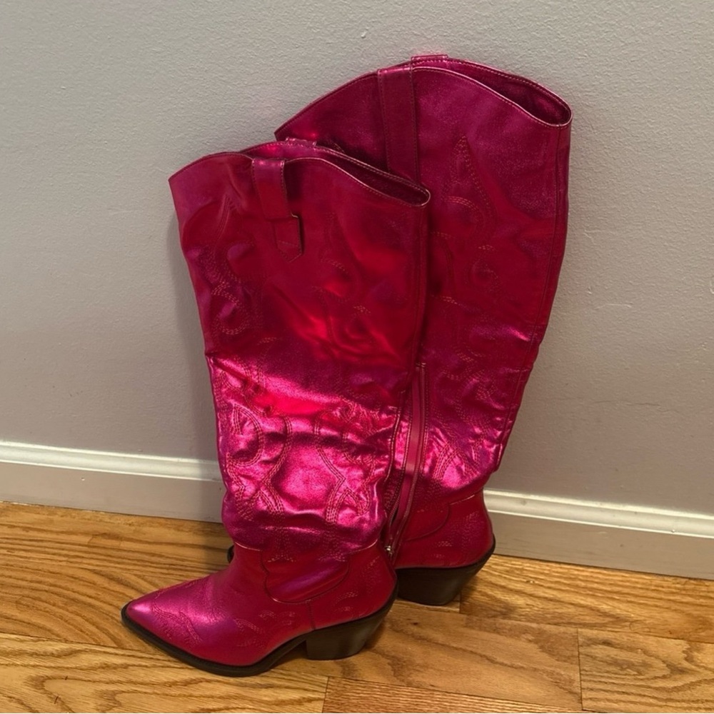 Azalea Wang Hot Pink Boots